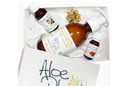 pack cremas aloe vera y aceites esenciales para regalo